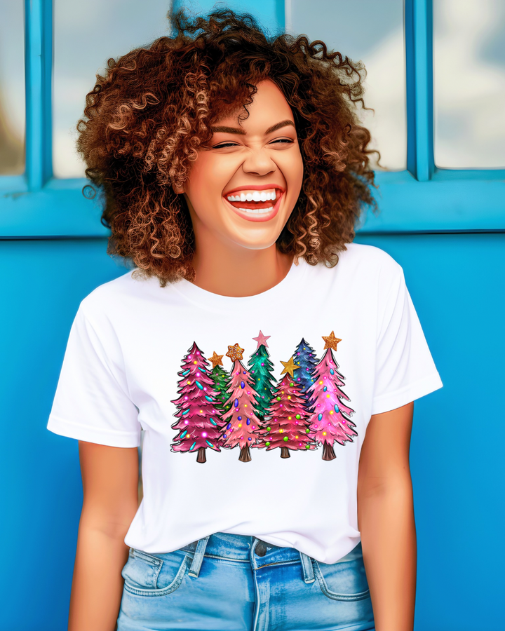 Pink-Mas Tree Women’s Tee-Shirt