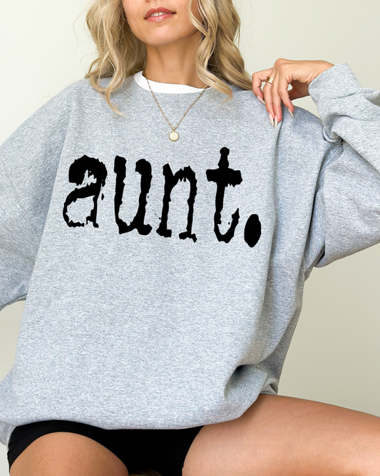 Aunt Graphic Women’s Crewneck Sweatshirt