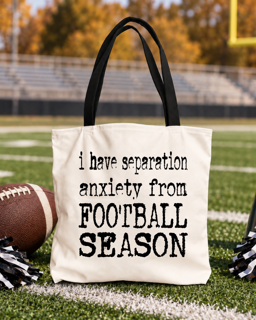 Separation Anxiety From Football Totebag