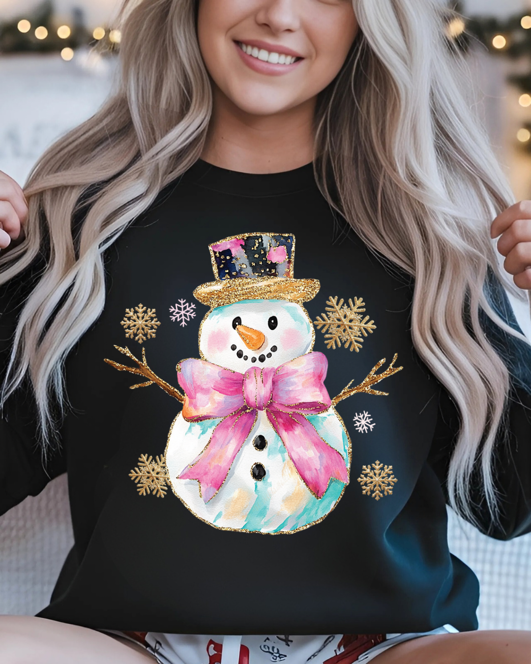 Bow & Snow Glow Crewneck Sweatshirt