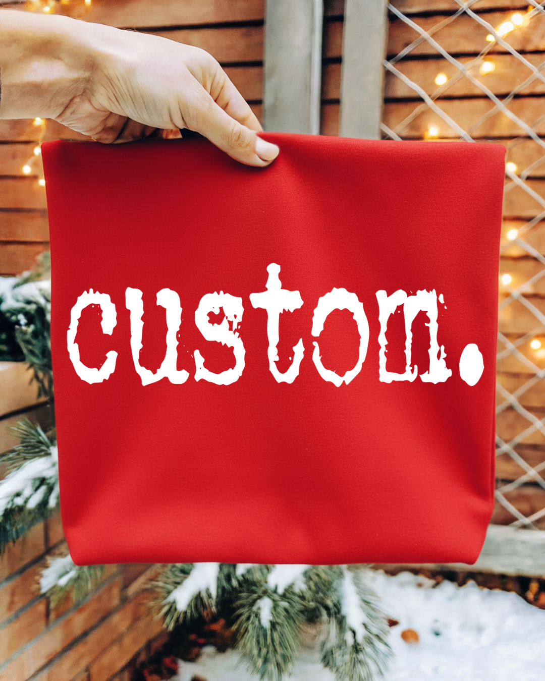 CUSTOM Typography Women’s Crewneck Sweatshirt