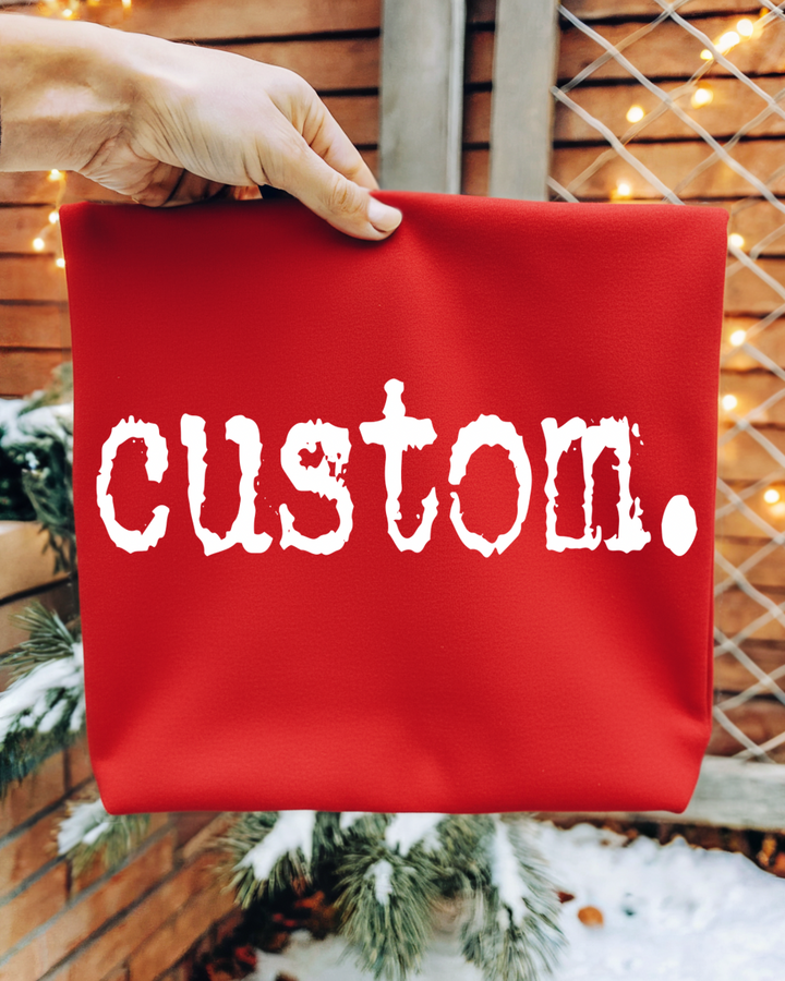 CUSTOM Typography Women’s Crewneck Sweatshirt