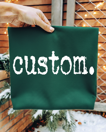 CUSTOM Typography Women’s Crewneck Sweatshirt