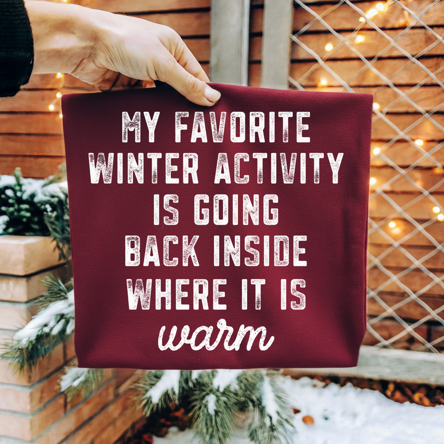 My Favorite Winter Activity Women’s Crewneck Sweatshirt