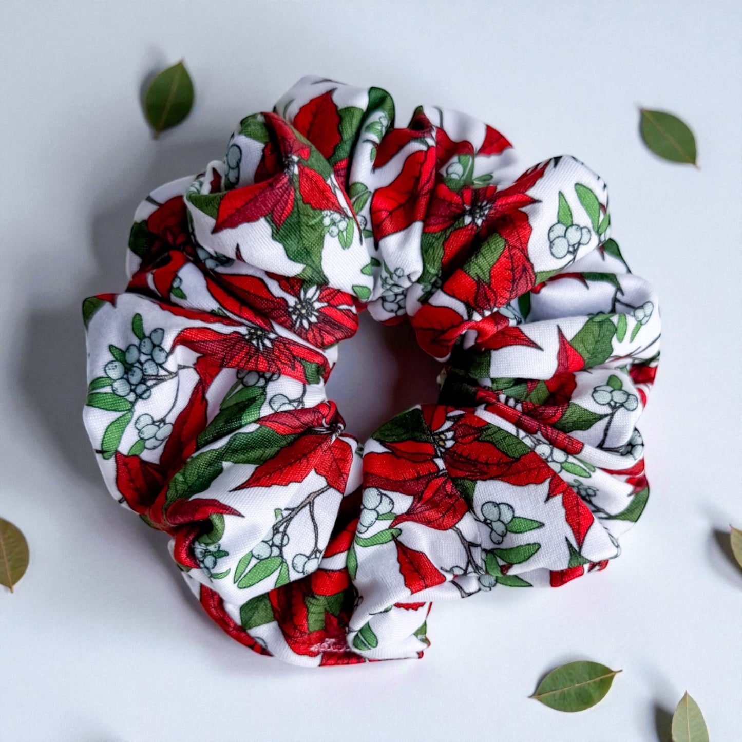 Poinsettia Perfection Scrunchie