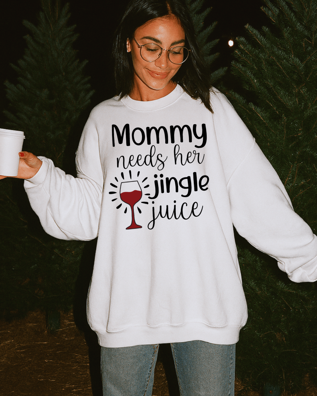 Mommy Needs Her Jingle Juice Women’s Crewneck