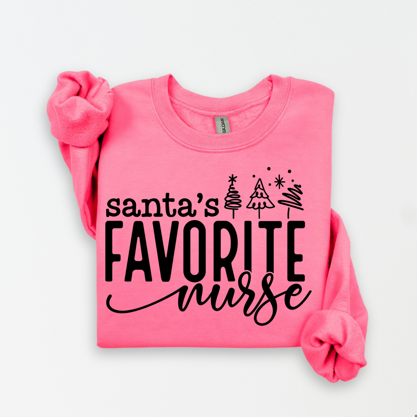 Santa’s Favorite Nurse Women’s Crewneck