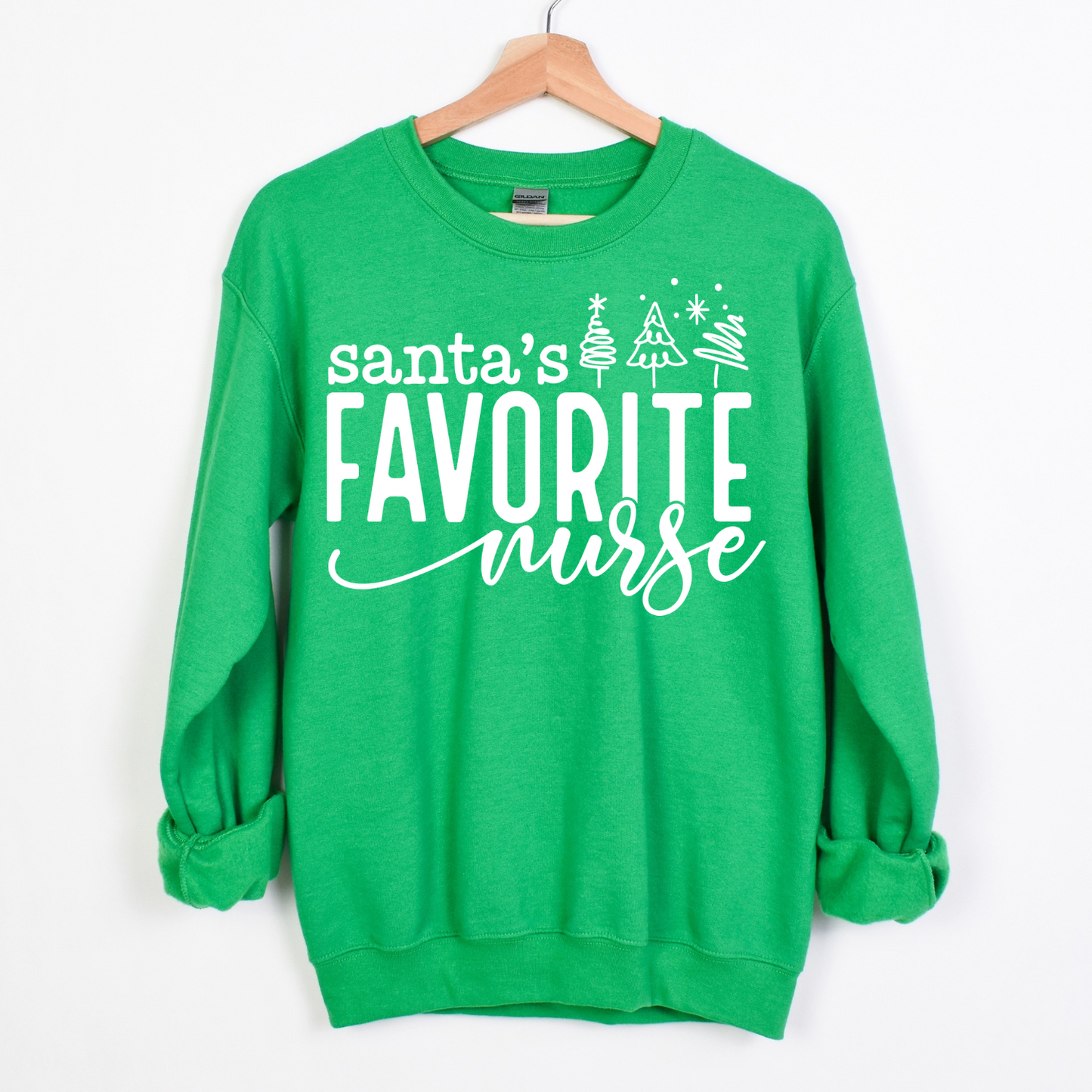Santa’s Favorite Nurse Women’s Crewneck