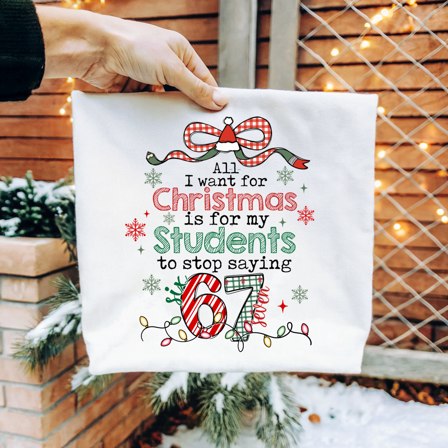 Stop Saying 6 7 Women’s Crewneck