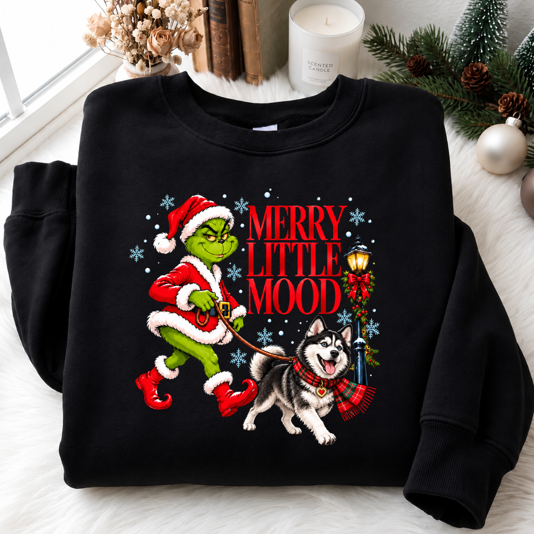 Merry Little Mood Pups Sweatshirt