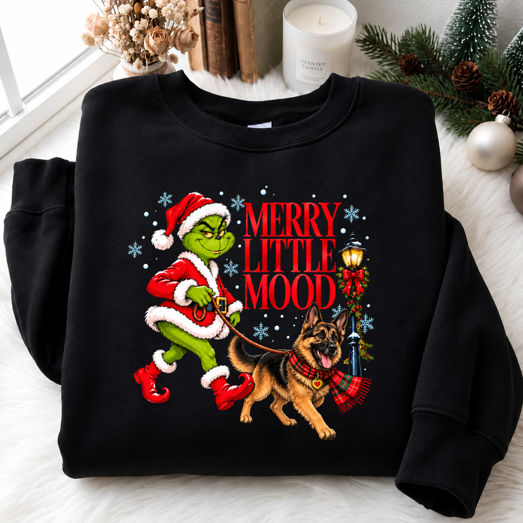 Merry Little Mood Pups Sweatshirt