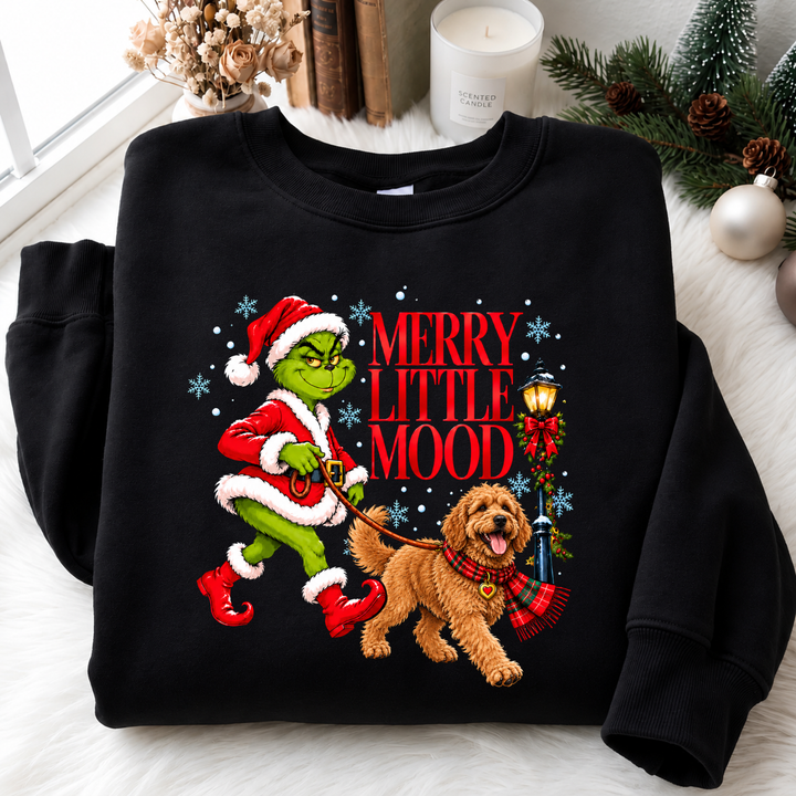 Merry Little Mood Pups Sweatshirt