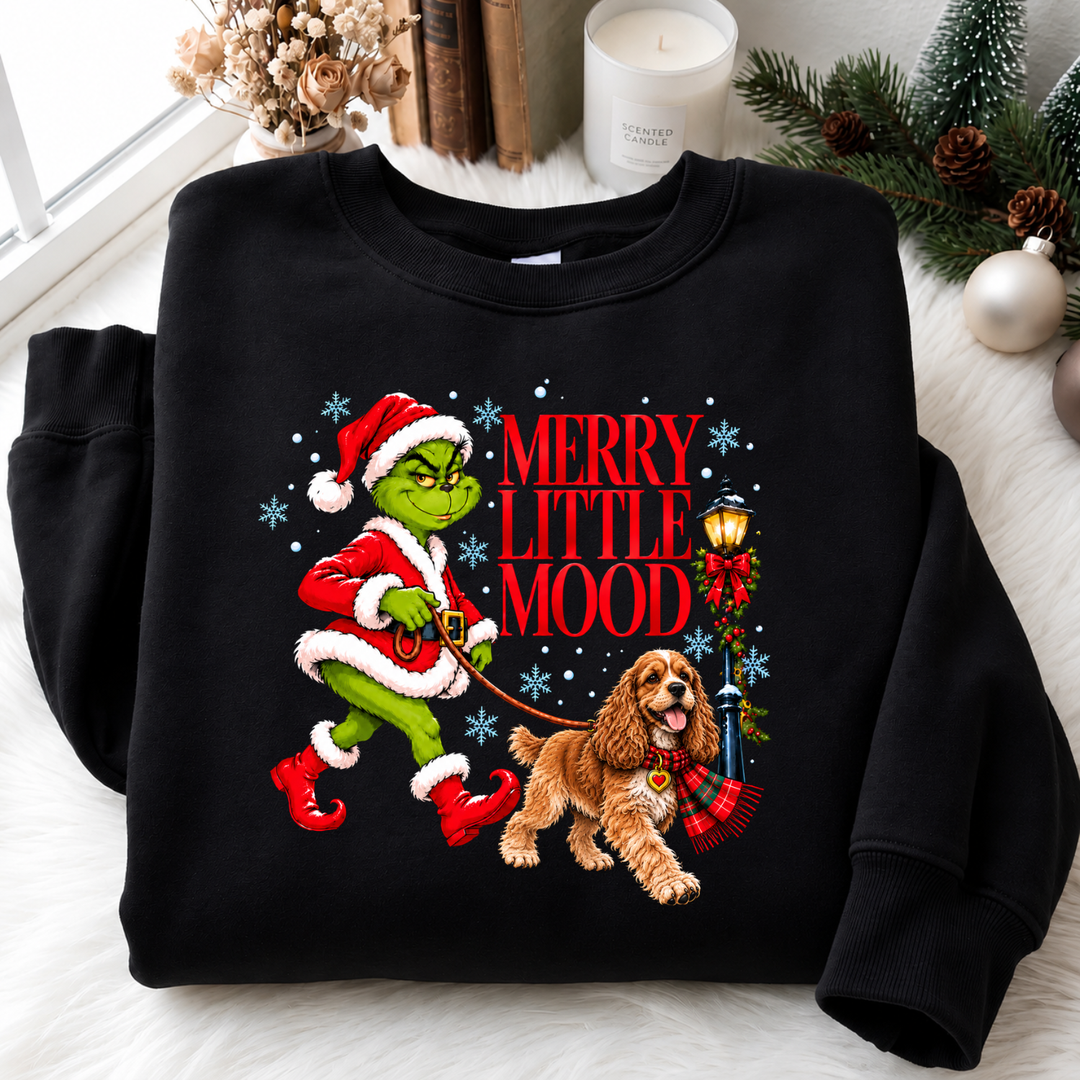 Merry Little Mood Pups Sweatshirt