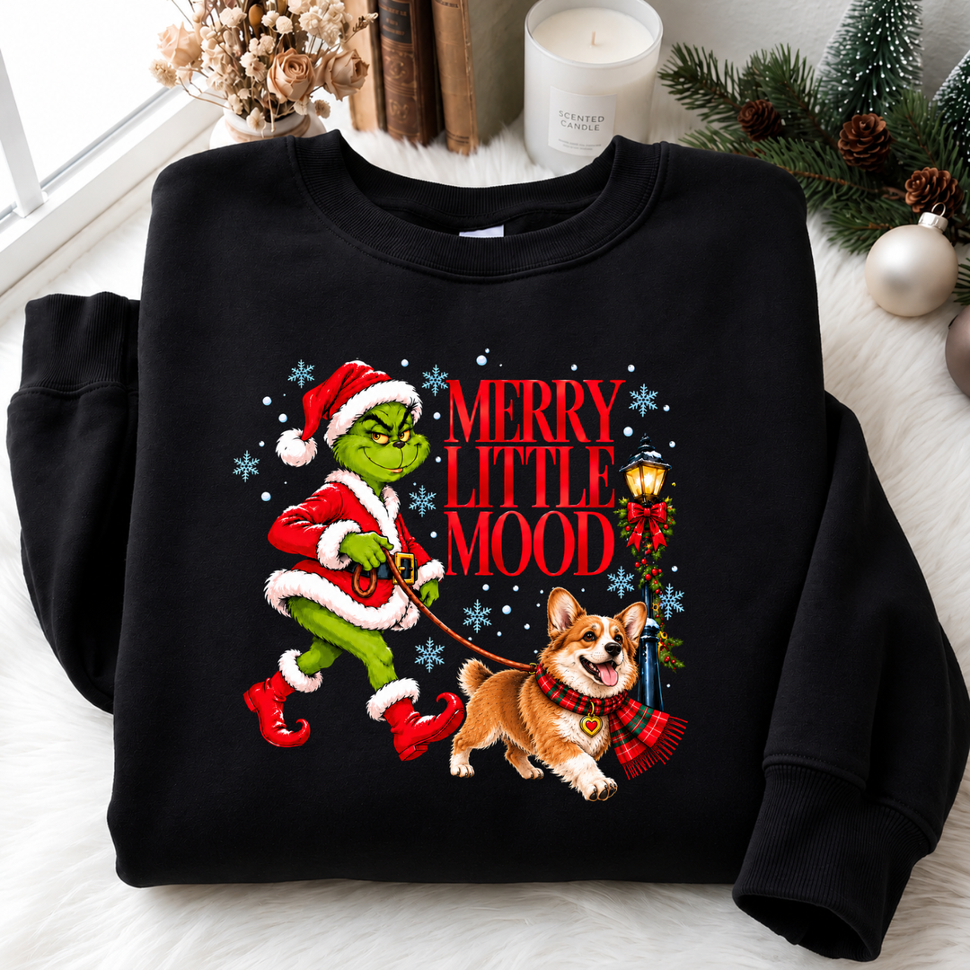 Merry Little Mood Pups Sweatshirt