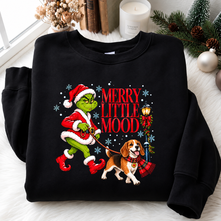 Merry Little Mood Pups Sweatshirt