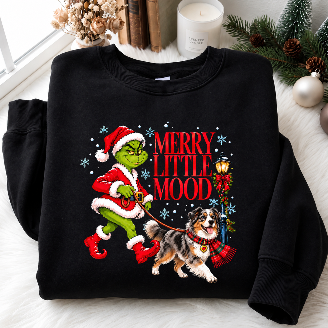 Merry Little Mood Pups Sweatshirt