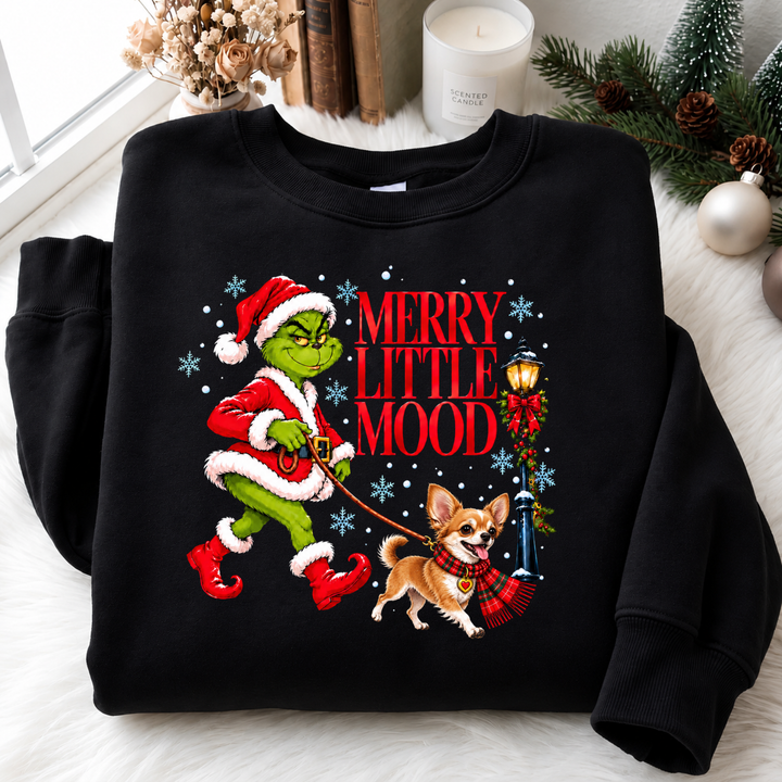 Merry Little Mood Pups Sweatshirt