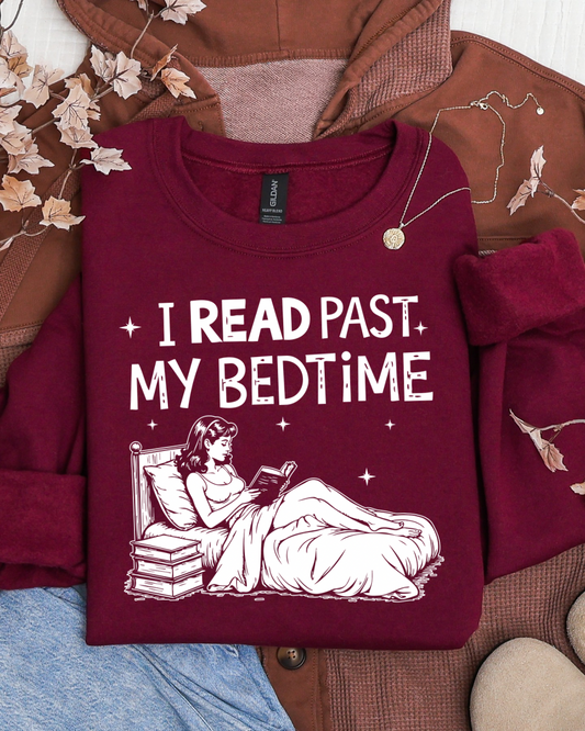 I Read Past My Bedtime Women’s Crewneck Sweatshirt