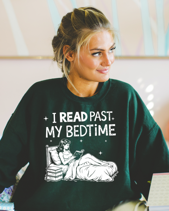 I Read Past My Bedtime Women’s Crewneck Sweatshirt