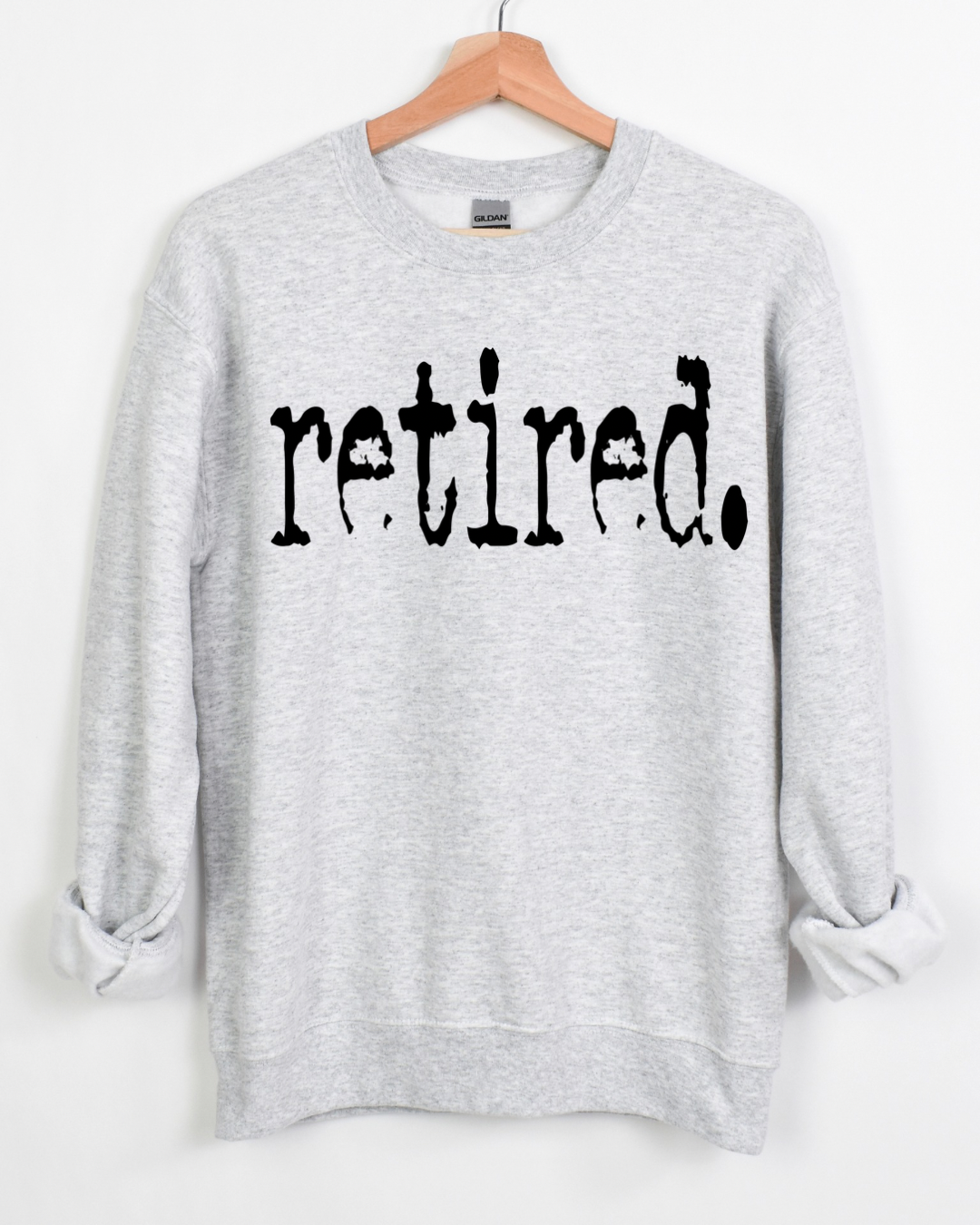 Retired Graphic Women’s Crewneck Sweatshirt