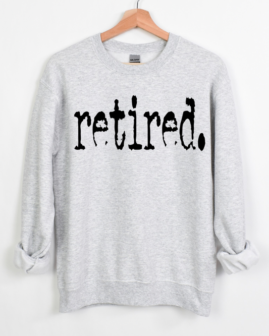 Retired Graphic Women’s Crewneck Sweatshirt