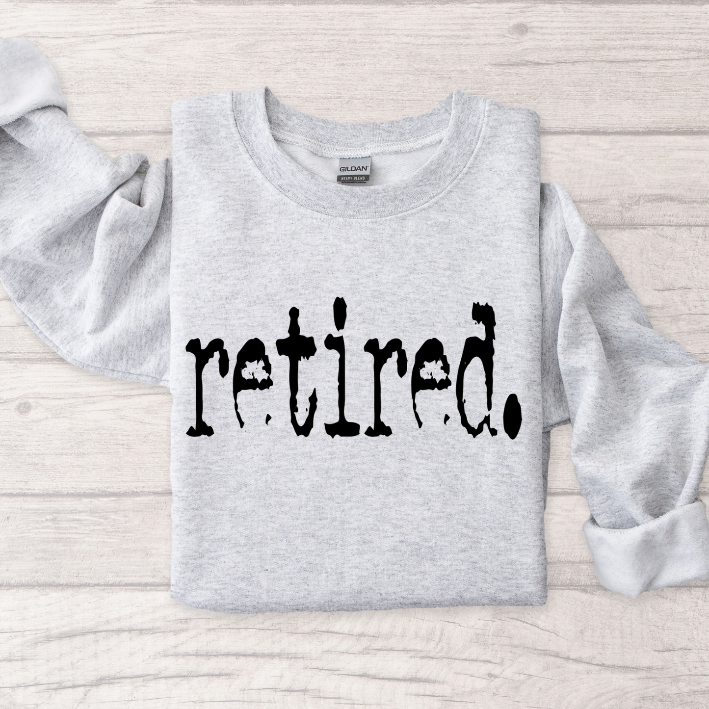 Retired Graphic Women’s Crewneck Sweatshirt