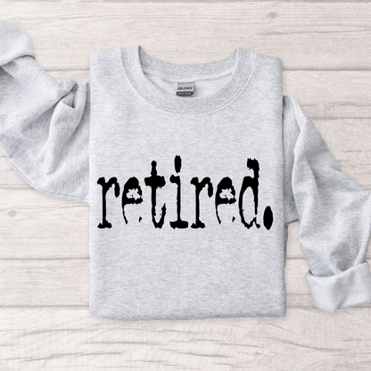 Retired Graphic Women’s Crewneck Sweatshirt