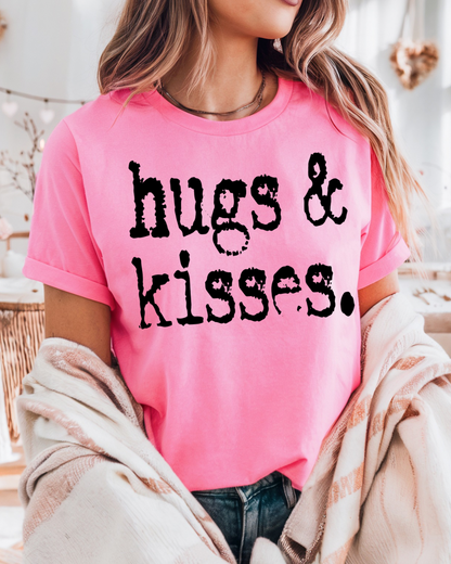 Hugs & Kisses Graphic Tee-Shirt