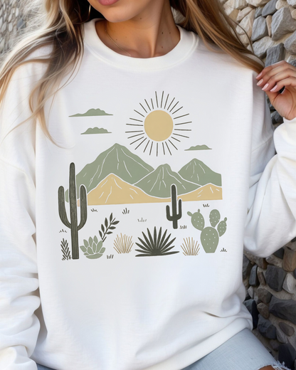 Down In The Desert Women’s Crewneck Sweatshirt