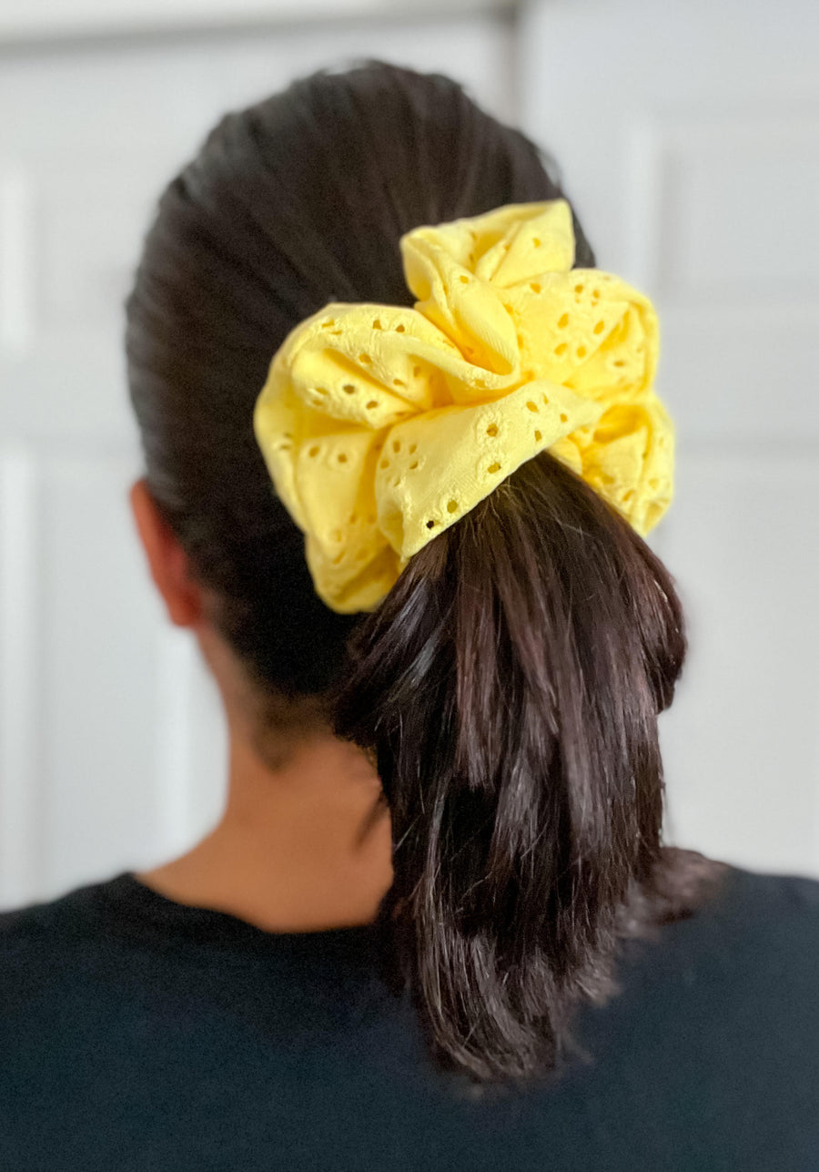 Campbell Eyelet Scrunchie